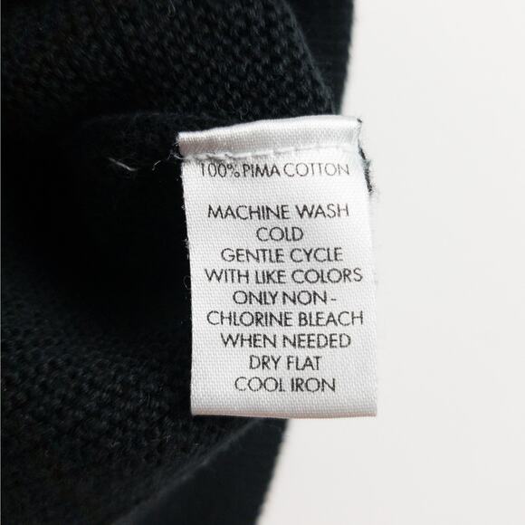 Pima Cotton Tightknit Crewneck Sweater Men’s 2XL Black Minimalist | Calvin Klein - Picture 6 of 10